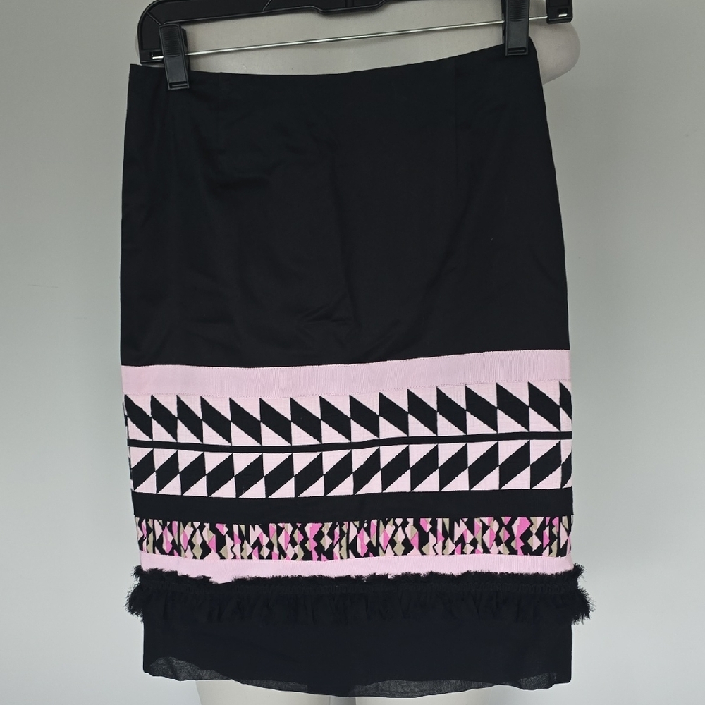 Carlise black skirt with pink panel-size 0